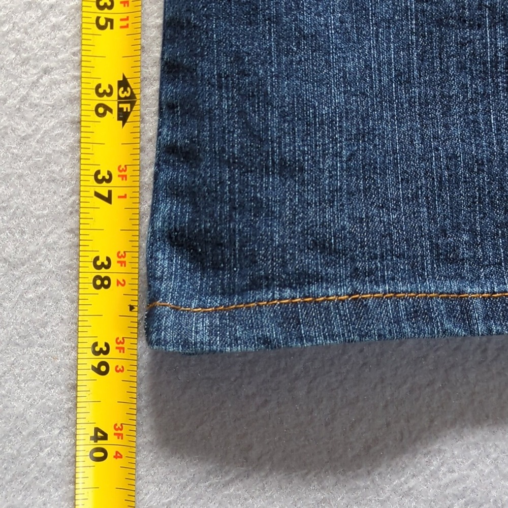 Neeso Jeans New York Denim Maxi Skirt Blue Embroidered Graphic Americana Size 15 - Picture 7 of 8